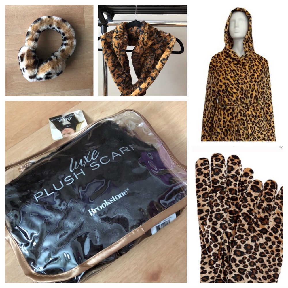 5️⃣ Fuzzy Faux Fur Accessories Lot 🐆